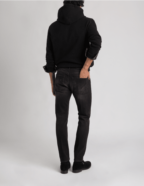 Jeans Dian nero vintage con microrotture - YES SHOPJeansDONDUPUP576 DS0369U MV8-W295772234129871