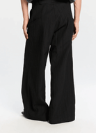 Pantalone nero loose fit effetto stropicciato - YES SHOPPantaloniBONSAIPT016V2-XXS