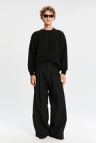 Pantalone nero loose fit effetto stropicciato - YES SHOPPantaloniBONSAIPT016V2-XXS