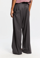Pantalone loose fit grigio con elastico in vita - YES SHOPPantaloniBONSAIPT005V1-XXS