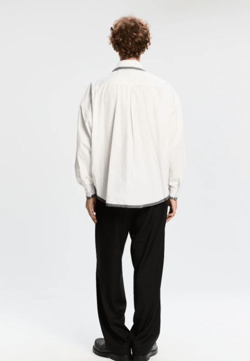Camicia bianca con bordino a contrasto - YES SHOPCamicieBONSAISH003001-XXS