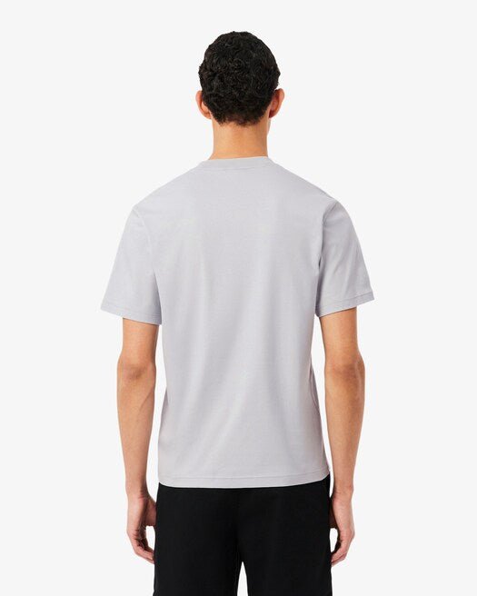 T-shirt grigio ghiaccio con logo in ricamo a tono - YES SHOPT-shirtLACOSTETH5931-00-XXS5598189703771