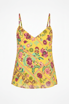 Top canotta giallo in georgette con motivi floreali - YES SHOPCanotteMISS BIKINIV6000D-IT 343588485344771