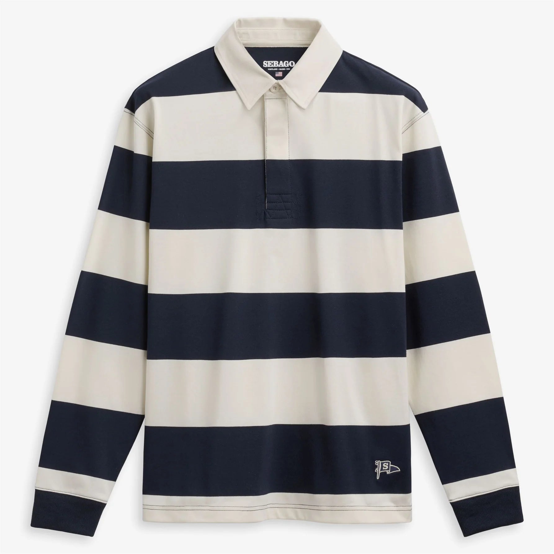 Polo manica lunga a righe panna/blu - YES SHOPPoloSEBAGO731262W-XXS7540987272771