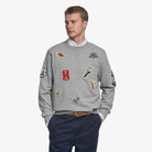 Felpa girocollo grigio melange multipatch - YES SHOPFelpeSEBAGO731389W-37690173710971