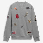 Felpa girocollo grigio melange multipatch - YES SHOPFelpeSEBAGO731389W-37690173710971