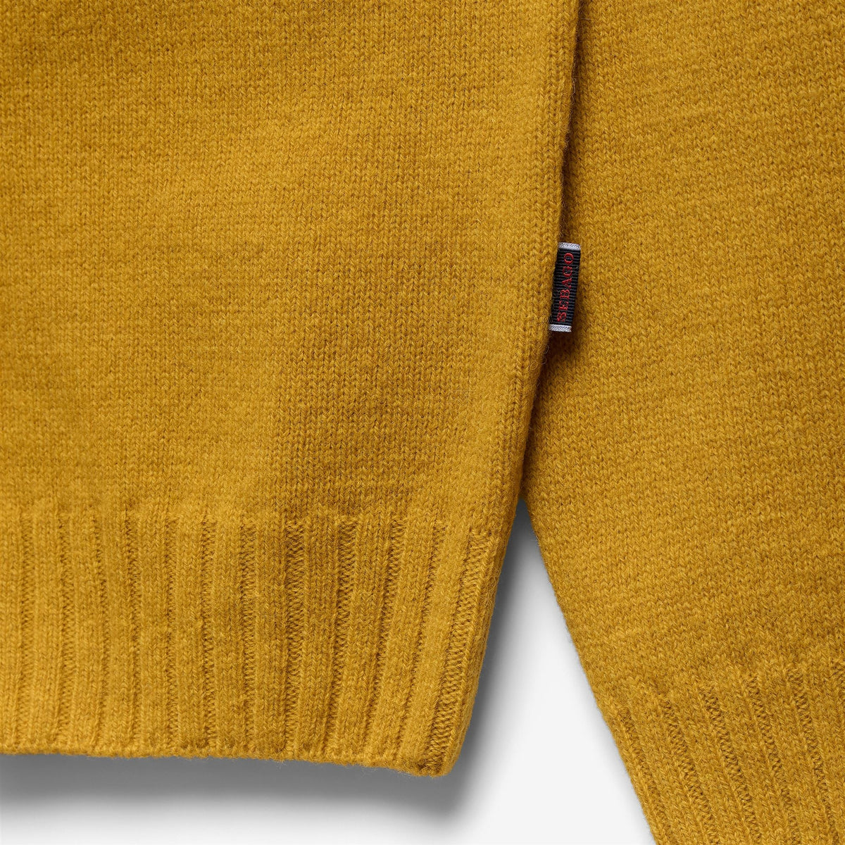 Maglione senape in lana shetland - YES SHOPMaglioniSEBAGO74113NW-39890173710971