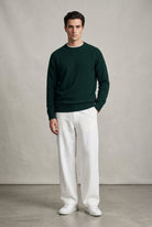 Maglione verde bosco in lana shetland - YES SHOPMaglioniSEBAGO74113NW-37001173710971