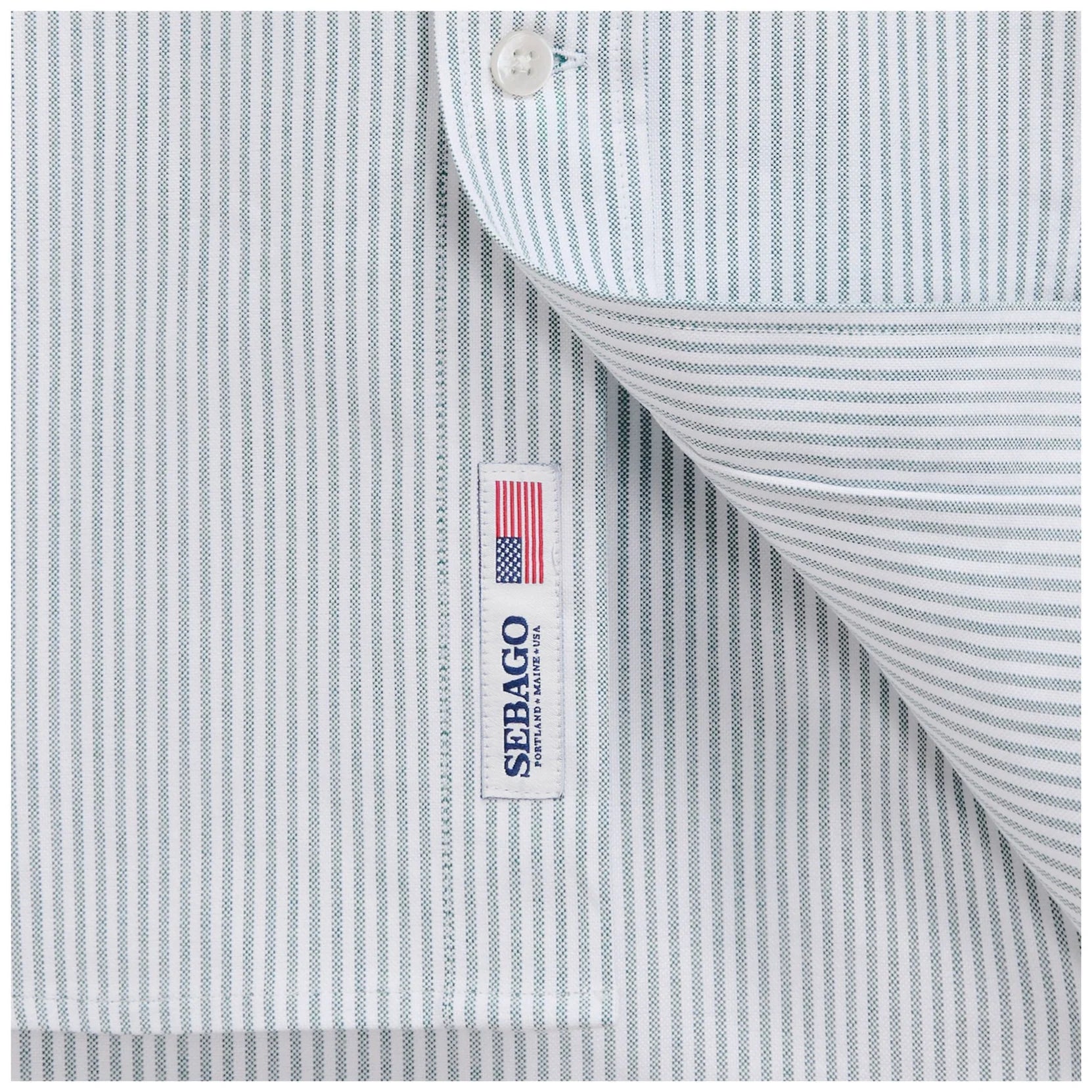 Camicia mille righe oxford bianco e verde - YES SHOPCamicieSEBAGO751271W-XXS3003453871871