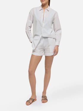 Camicia Brigitte in seersucker bianca - YES SHOPCamicieMC2 SAINT BARTHBRIG001/00799L-XXS3260756742771