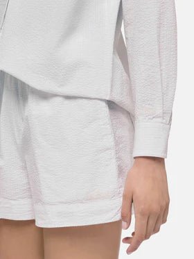 Camicia Brigitte in seersucker bianca - YES SHOPCamicieMC2 SAINT BARTHBRIG001/00799L-XXS3260756742771