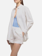Camicia Brigitte in seersucker bianca - YES SHOPCamicieMC2 SAINT BARTHBRIG001/00799L-XXS3260756742771