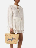 Borsa Colette in raffia con ricami ciliegie - YES SHOPBorse a tracollaMC2 SAINT BARTHCOL0017-Taglia unica