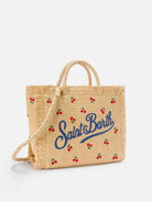 Borsa Colette in raffia con ricami ciliegie - YES SHOPBorse a tracollaMC2 SAINT BARTHCOL0017-Taglia unica