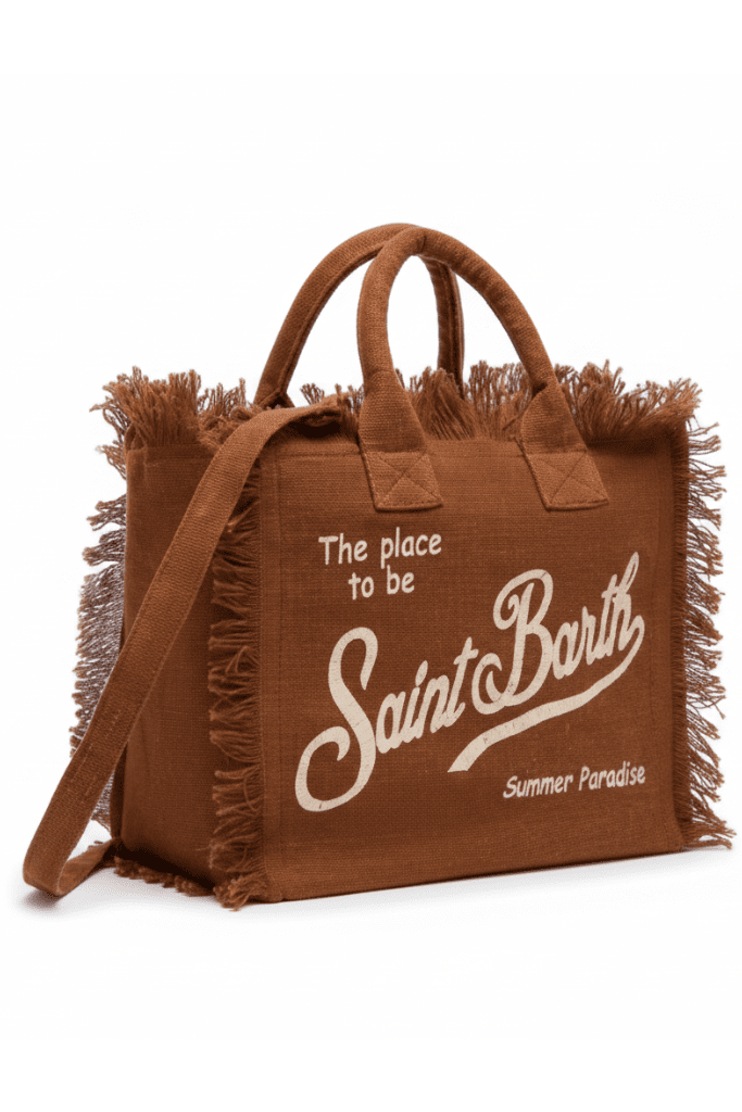 Borsa Colette in canvas marrone con logo - YES SHOPBorse a manoMC2 SAINT BARTHCOL0001/00098L-Taglia unica