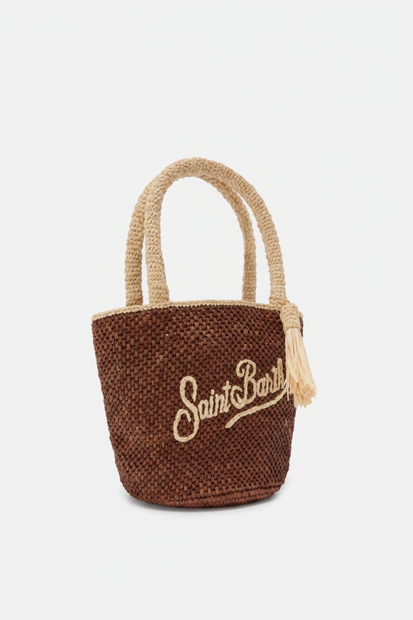 Borsa Marcy in raffia marrone a secchiello - YES SHOPBorse a manoMC2 SAINT BARTHMARR001/00220l-Taglia unica