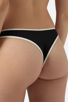 Slip Naomi brasile con profili a contrasto nero e bianco - YES SHOPCostumi da bagnoMC2 SAINT BARTHNAO0005/00174L-XXS1532675068771