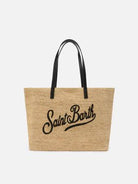 Borsa City in raffia con dettagli neri - YES SHOPBorse a spallaMC2 SAINT BARTHRAFC001/00421L-Taglia unica