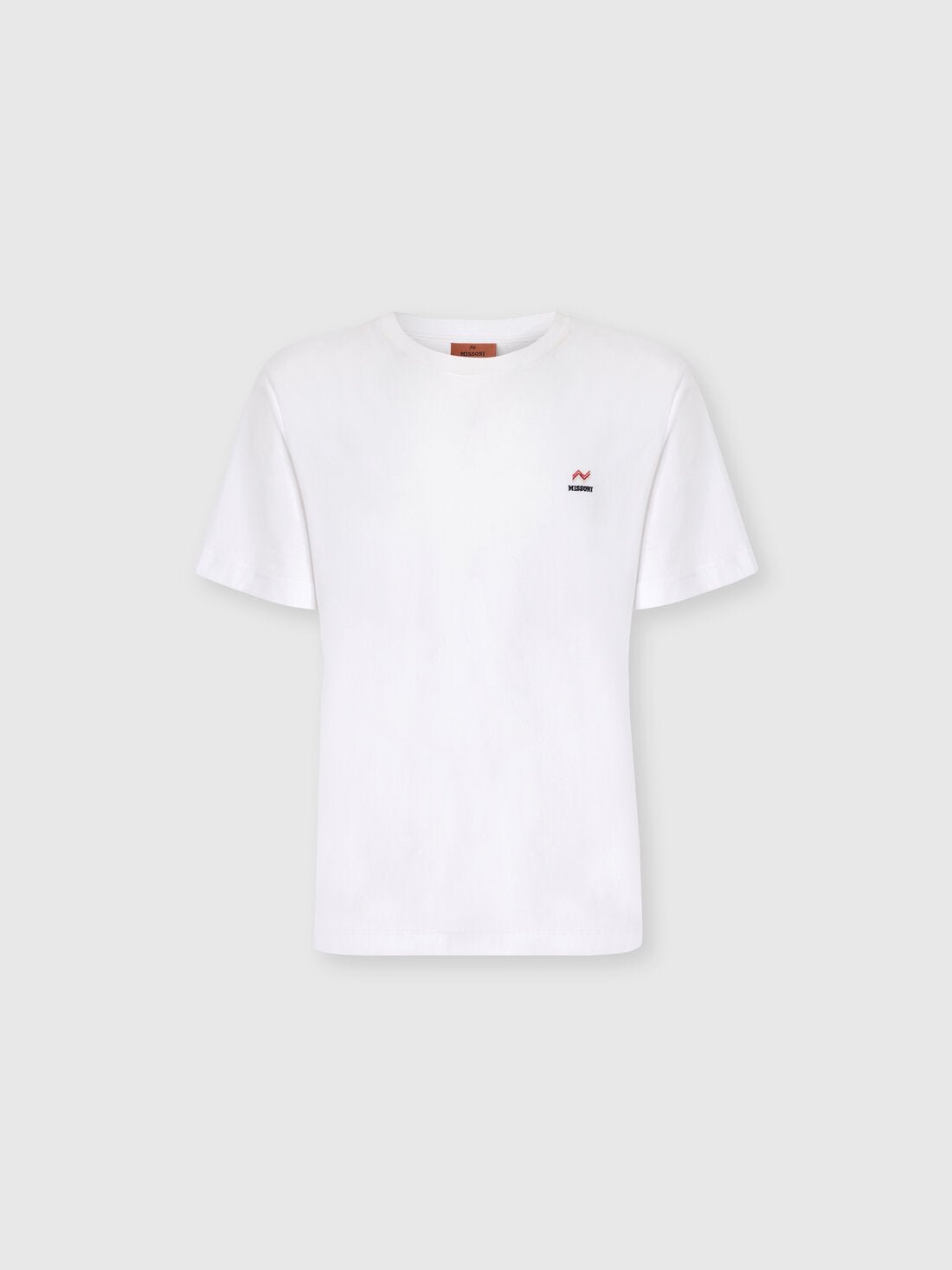 T-shirt bianca con ricamo e logo - YES SHOPT-shirtMISSONIUS23WL0K BJ00IE-XXS1501505742771
