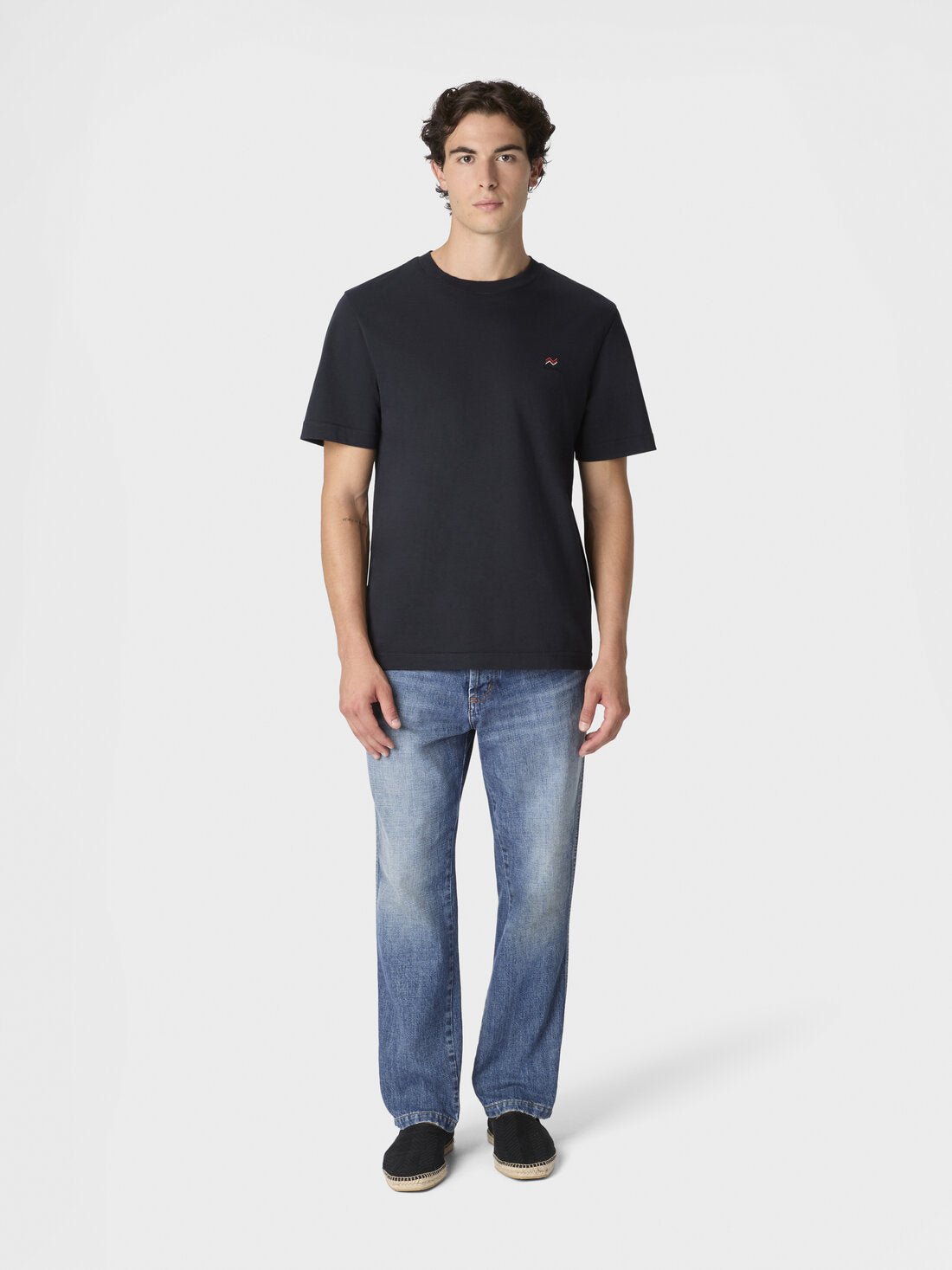 T-shirt blu con ricamo e logo - YES SHOPT-shirtMISSONIUS23WL0K BJ00IE-XXS1301505742771