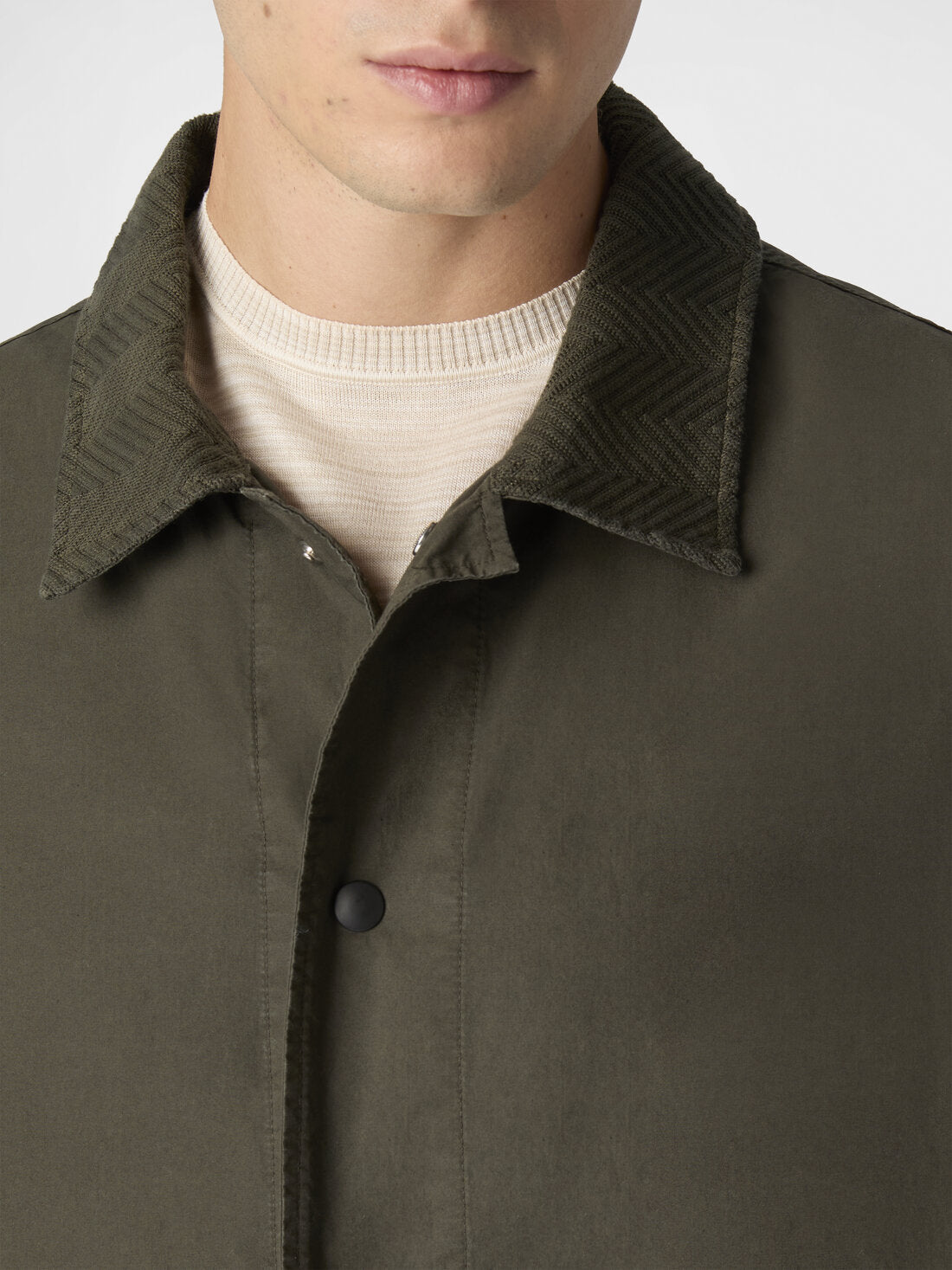 Overshirt verde militare con colletto zig zag - YES SHOPGiaccheMISSONIUS26SC04 BW00ZS-XXS3099605742771
