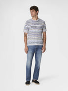 Jeans cinque tasche con ricamo zig zag su tasca - YES SHOPJeansMISSONIUS26SI02BW00ZT-IT 428621505742771