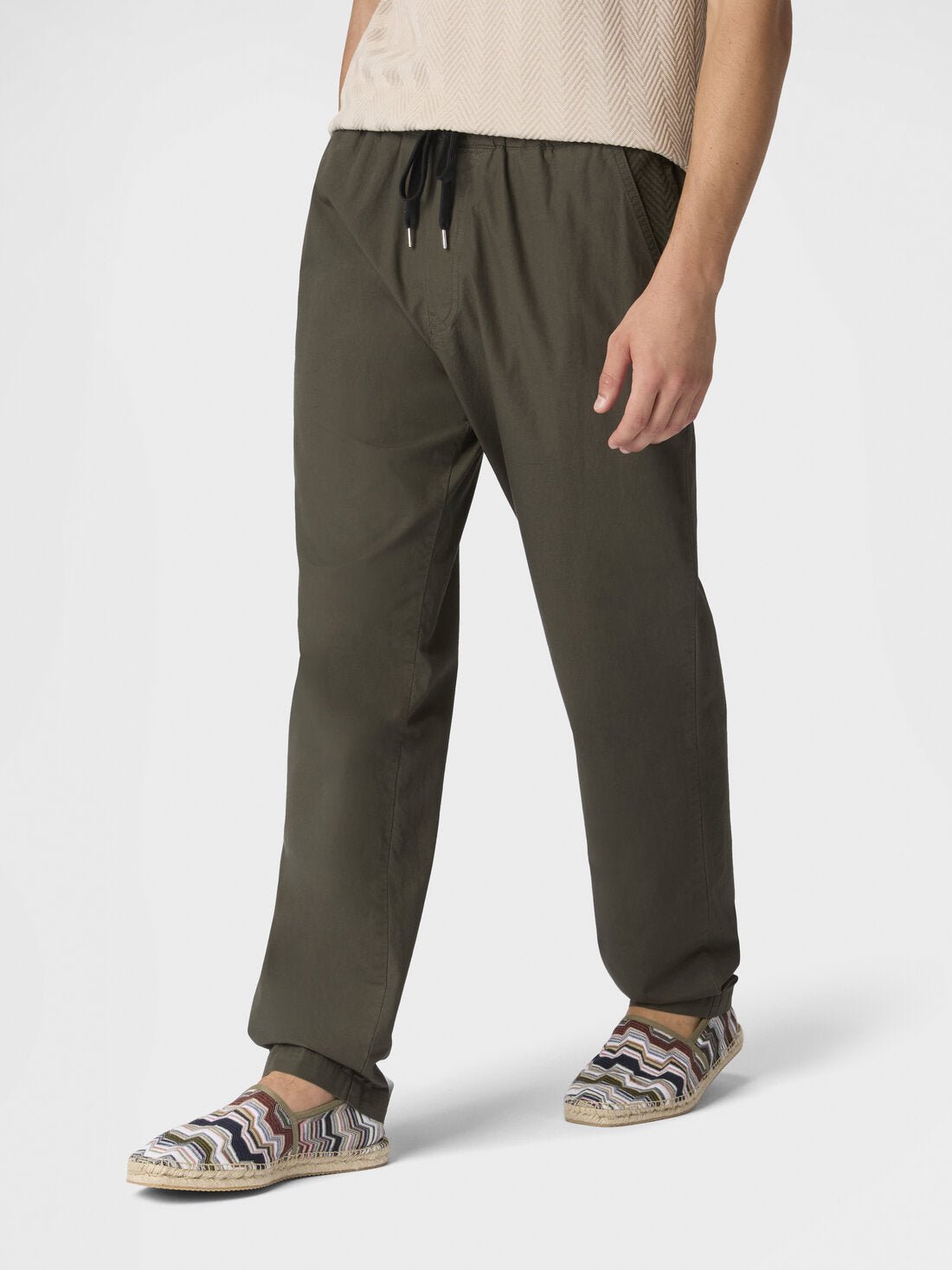Pantalone verde militare con inserto zig zag - YES SHOPPantaloniMISSONIUS26SI08 BW00ZS-XXS2299605742771