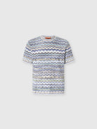 T-shirt in maglia di cotone chevron multicolor - YES SHOPT-shirtMISSONIUS26SL0J BK01HR-IT 425021505742771