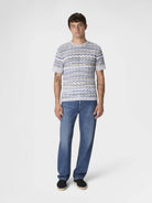 T-shirt in maglia di cotone chevron multicolor - YES SHOPT-shirtMISSONIUS26SL0J BK01HR-IT 425021505742771