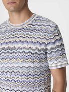 T-shirt in maglia di cotone chevron multicolor - YES SHOPT-shirtMISSONIUS26SL0J BK01HR-IT 425021505742771