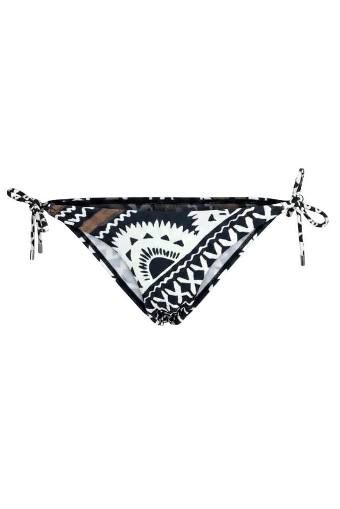 Slip nero fantasia etnica con laccetti regolabili - YES SHOPCostumi da bagnoMISS BIKINIV6107B/ETNE-XXS1727999843771