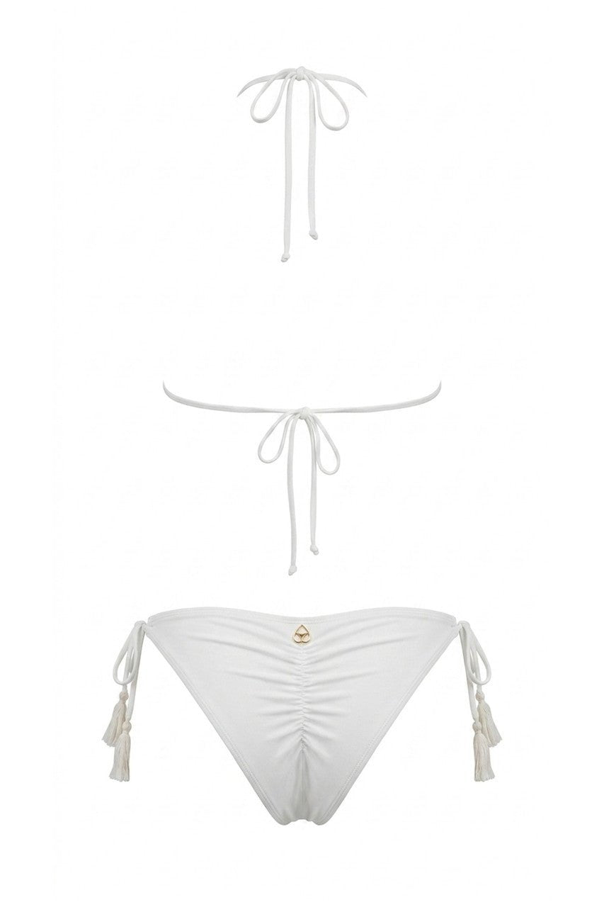 Bikini panna triangolo e slip uncinetto a rete - YES SHOPCostumi da bagnoMISS BIKINIV6115S-XXS4037999843771
