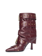 Stivale Vanda bordeaux con fibbie - YES SHOPStivaliGISEL MOIRE'VANDA-IT 364070700160971