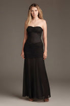 Abito nero lungo drappeggiato in tulle - YES SHOPBeachwearCOTAZURVSC61099-XXS1003542681871
