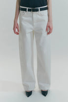 Jeans bianco con foulard logato in seta - YES SHOPJeansCIRCUS HOTELH6WY24-IT 34