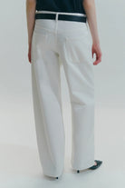 Jeans bianco con foulard logato in seta - YES SHOPJeansCIRCUS HOTELH6WY24-IT 34