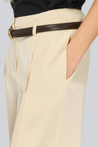 Pantalone Giuditta in satin burro con spacco sul fondo - YES SHOPPantaloniSEMICOUTURES6WM32-IT 345062596669871