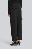 Pantalone Justina nero con dettagli in satin - YES SHOPPantaloniSEMICOUTURES6WO16-IT 345262596669871