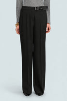 Pantalone Debbie nero con fibbia laterale - YES SHOPPantaloniSEMICOUTUREY6WI31-IT 348972596669871