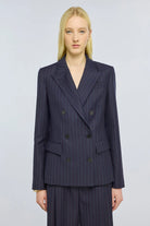 Giacca Janel blu a righe rosse - YES SHOPGiletSEMICOUTUREY6WY56-IT 348772596669871