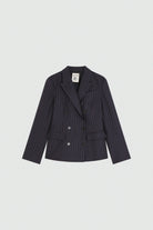 Giacca Janel blu a righe rosse - YES SHOPGiletSEMICOUTUREY6WY56-IT 348772596669871