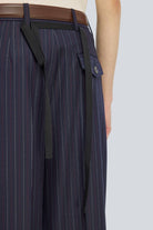 Pantalone July blu gessato rosso - YES SHOPPantaloniSEMICOUTUREY6WM63-IT 341402708289871