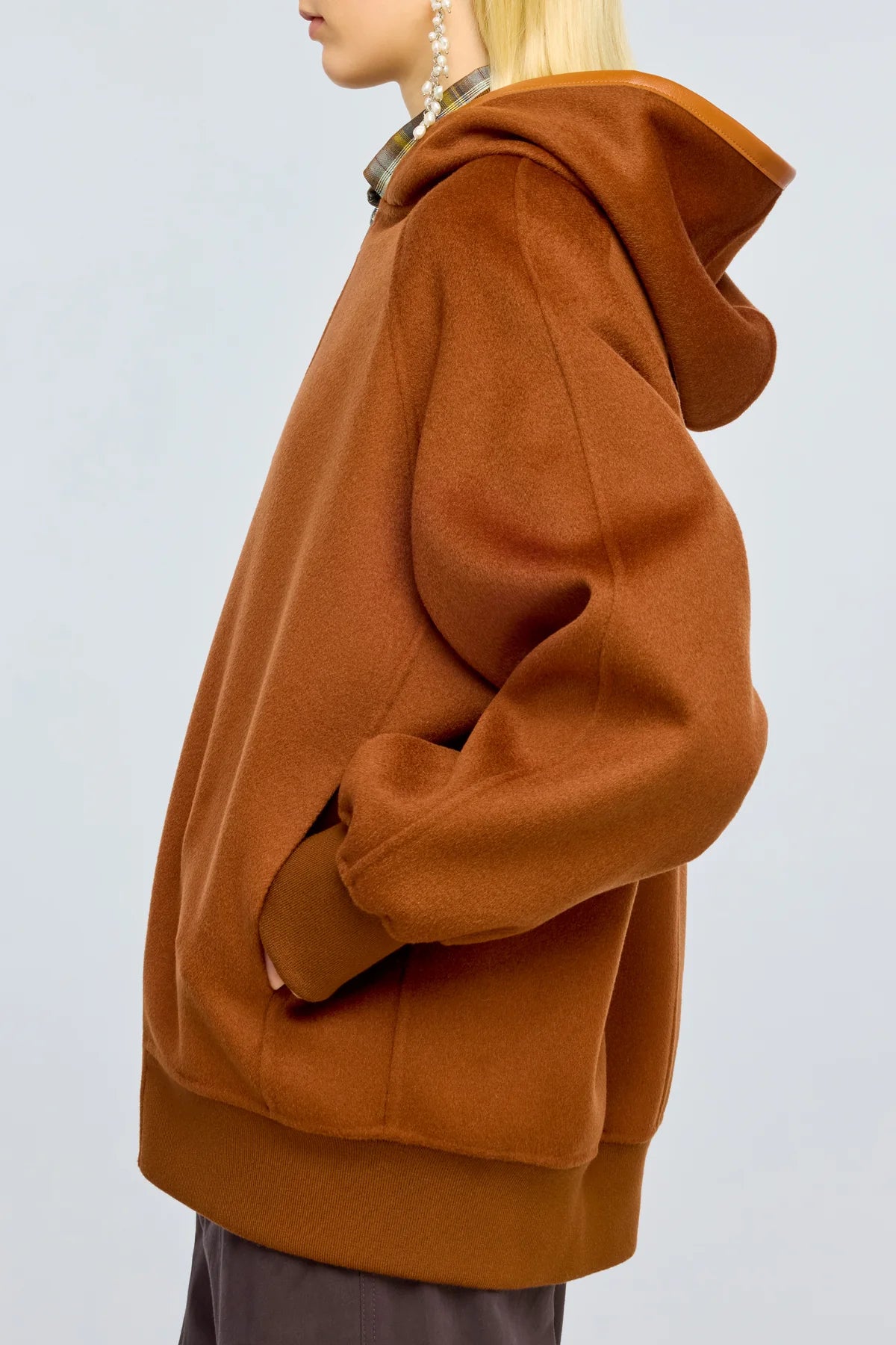 Bomber Sharlee in panno bruciato con cappuccio - YES SHOPGiubbottiSEMICOUTUREY6WV06-IT 349372596669871