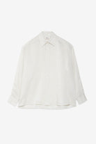 Camicia bianca in lino filato lurex - YES SHOPCamicieOTTOD'AMEDC5266-IT 345699611323771