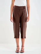 Pantalone alla caviglia testa di moro - YES SHOPPantaloniVICOLOTAB1595-03873422579871