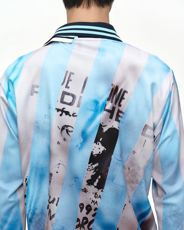 Polo da calcio azzurra a strisce - YES SHOPPoloANDERSON BELLATB1549M-XXS
