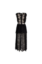 Abito lungo in pizzo nero con papillon di perle - YES SHOPAbitiODI' ODI'ARDEA-XXS3665549676771