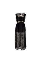 Abito lungo in pizzo nero con papillon di perle - YES SHOPAbitiODI' ODI'ARDEA-XXS3665549676771