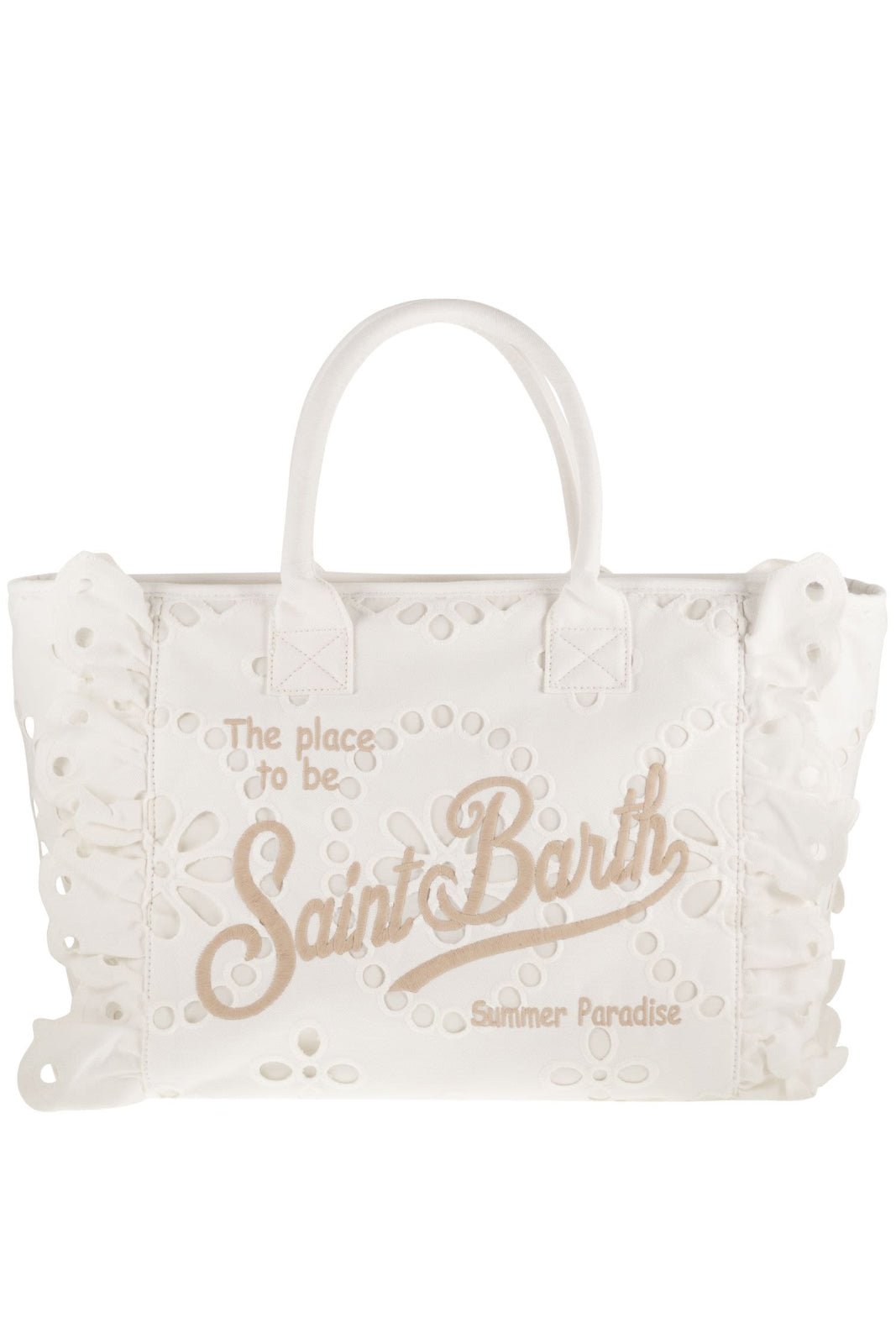 Borsa Vanity in pizzo sangallo bianco - YES SHOPBorse a spallaMC2 SAINT BARTHVANI0029-Taglia unica1078349676771