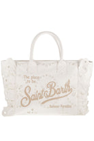 Borsa Vanity in pizzo sangallo bianco - YES SHOPBorse a spallaMC2 SAINT BARTHVANI0029-Taglia unica1078349676771